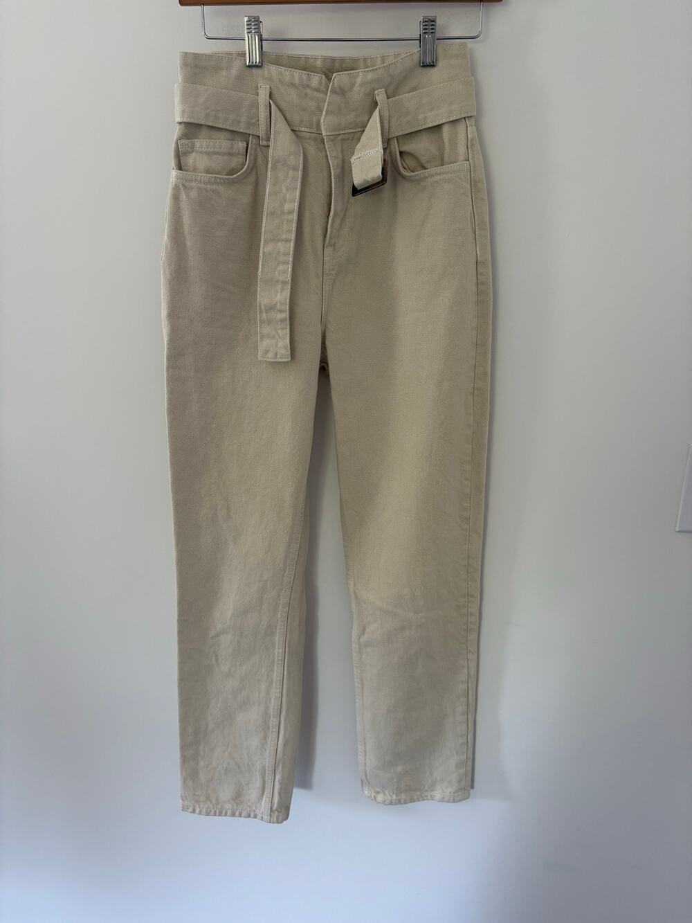 Reformation Cynthia Belted High Rise Jeans Size 25